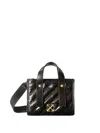 Off-white Black Quilted Tote Bag In Black
