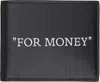 Off-white Off White Bifold Wallet With Quote In Black