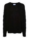 Off-white Off White Sweater With Embossed Diagonal Motif In Black