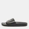 Off-white Black Rubber Arrow Pool Slides In Black