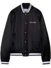 OFF-WHITE OFF-WHITE BLACK SATIN FINISH JACKET