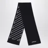 Off-white Bookish Diag Scarf In Black