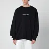 Off-white Script Arrow Diagonal Skate Sweatshirt In Black