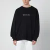 Off-white Script Arrow Diagonal Skate Sweatshirt In Black