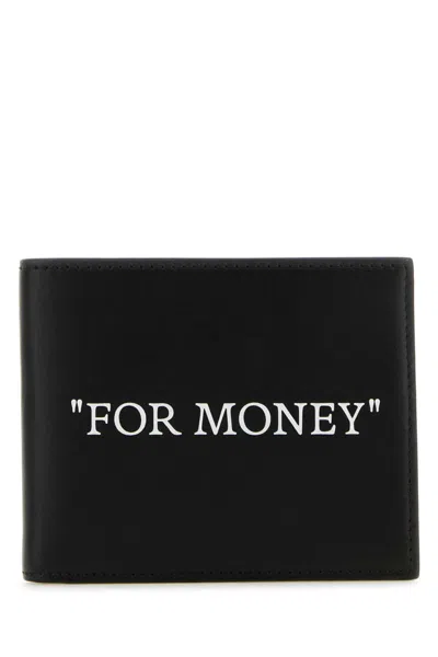 OFF-WHITE MEN BLACK SIGNATURE WALLET, ONESIZE LUXURY WALLETS FOR MEN DARVEYS