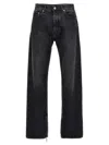Off-white Skate Straight Denim Jeans Zip Ankles In Black