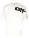 OFF-WHITE BLACK SKATE T-SHIRT WITH SHARED LOGO