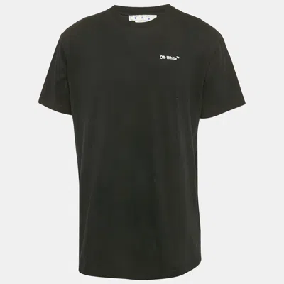 Pre-owned Off-white Black Skull Arrow Print Cotton T-shirt Xs