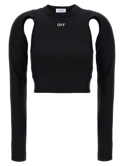 OFF-WHITE BLACK SLEEK TOP
