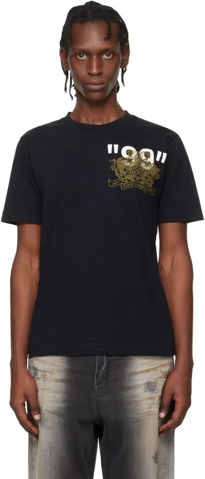 Off-white Spray Stamp Slim Short-sleeve T-shirt In Black