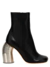 Off-white Silver Spring Ankle Boots In Black