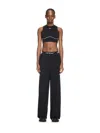 Off-white Jersey Seamless Crop Top In Black