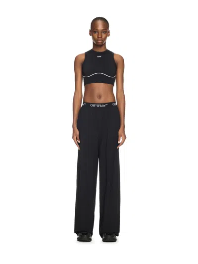 OFF-WHITE BLACK STAMP SEAMLESS TOP