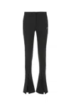 OFF-WHITE BLACK STRETCH POLYESTER BLEND PANT