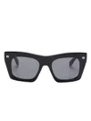 Off-white Black Sunglasses With White Off Logo And Black Lenses