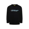 Off-white Black Sweatshirt For Boy With Logo In Black