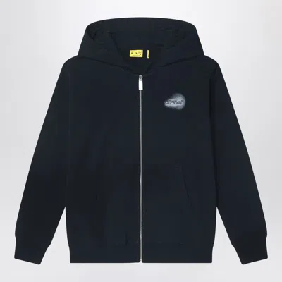 OFF-WHITE BLACK SWEATSHIRT WITH ARROW SPRAY PRINT
