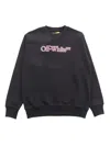 OFF-WHITE BLACK SWEATSHIRT WITH LOGO