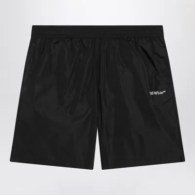Off-white Black Swimming Costume With Logo Off Men