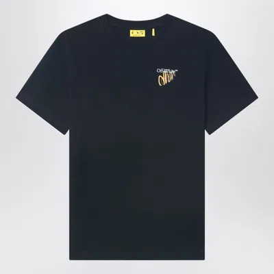 Off-white Black T-shirt With Arrow Print Designed