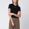 Off-white Off White Off Stamp Rib Basic Tee Black White In Black