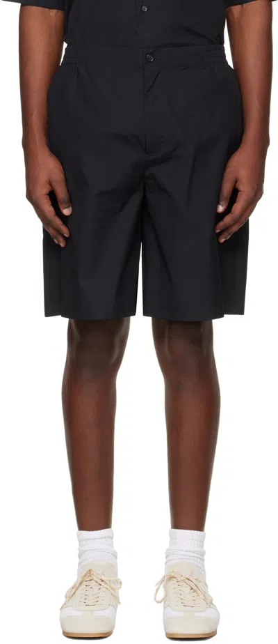 Off-white Black Tape Logo Poplin Bowling Shorts