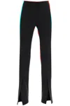 OFF-WHITE BLACK TECH DRILL SLIM FIT PANTS FOR WOMEN