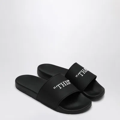 Off-white Black This That Slides