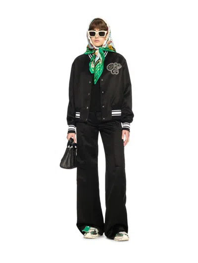 Off-white Black Toybox Satin Cargo Pants