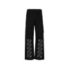 Off-white Black Trousers For Boy With Logo In Black