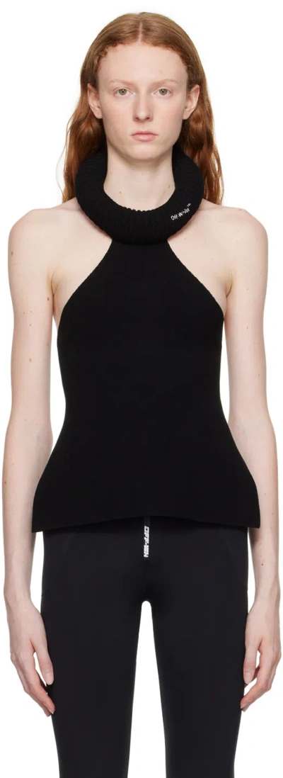 OFF-WHITE BLACK TUBOLAR CAMISOLE