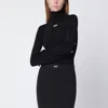 Off-white Black Turtleneck Top With Off Logo In Black