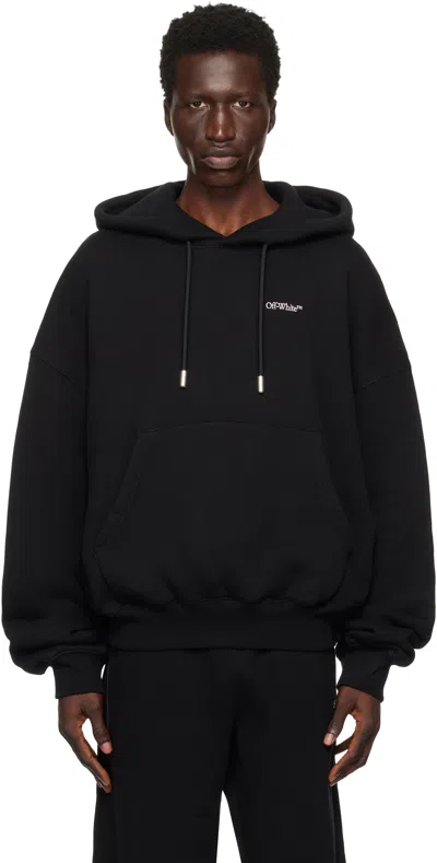Off-white Black Vanish Arrow Over Hoodie In Black - Chalk P