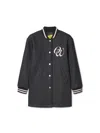 Off-white Varsity Single-breasted Coat In Grey
