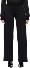 OFF-WHITE BLACK VENTED CUFF LOUNGE PANTS