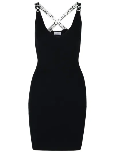 Off-white Black Viscose Blend Dress