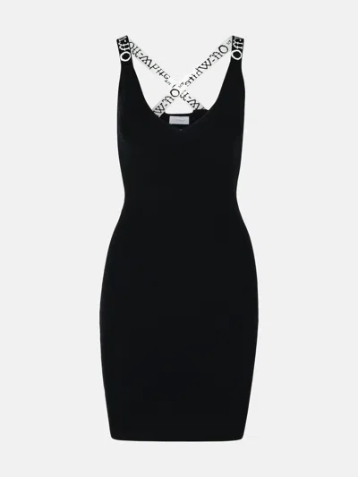 Off-white Black Viscose Blend Dress