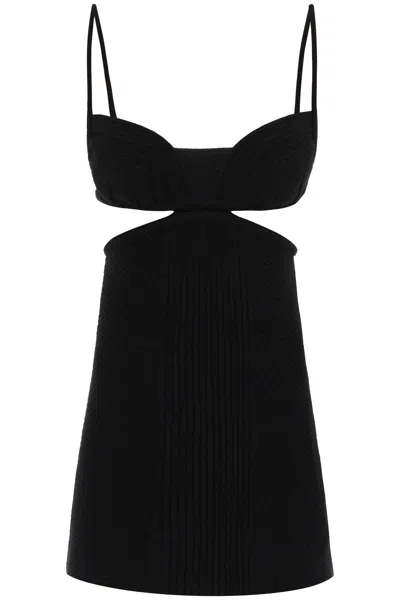 Off-white Off White Cut Out Mini Dress In Black