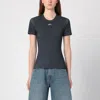 Off-white Off Stamp Rib Basic Tee Washed Grey Wh In Grey