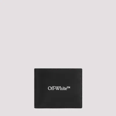 Off-white Bookish Logo Bi-fold Wallet In Black