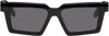 Off-white Black Dalton Sunglasses In Black Dark Grey