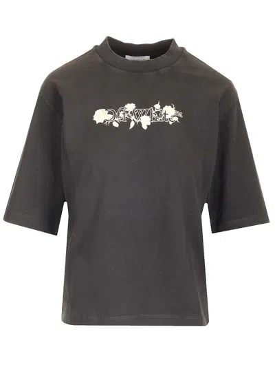 Off-white Black With Logo T-shirt Black