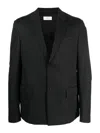Off-white Strap Relax Black Virgin Wool Jacket In Black