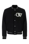Off-white Off White Nylon Varsity Bomber Jacket