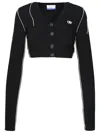 Off-white Off White Black Wool Blend Sweater