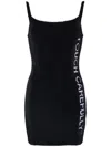 Off-white Off White Off White "touch Carefully" Mini Dress In Black