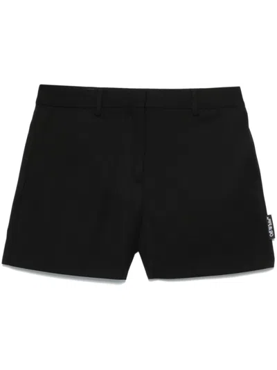 OFF-WHITE BLACK WOOL SHORTS