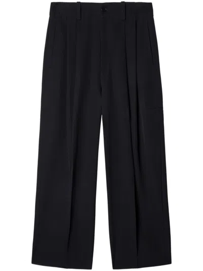 OFF-WHITE OFF-WHITE BLACK WOOL TAILORED TROUSERS
