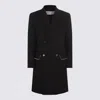 Off-white Double-breasted Zip Around Virgin Wool Coat