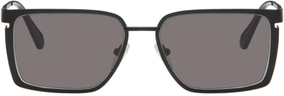 Off-white Black Yoder Sunglasses In Black Dark Grey